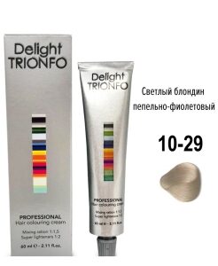 10-29 стойкая крем-краска для волос Delight TRIONFO Светлый блондин пепельно-фиолетовый 60 мл