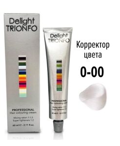 0-00 стойкая крем-краска для волос Delight TRIONFO корректор цвета,60мл
