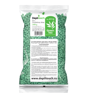 Воск горячий в гранулах “Depiltouch” Green Tea 1000г